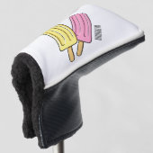 Ice Pop Cartoon Illustration Golf Headcover (3/4 Vorderseite)