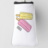 Ice Pop Cartoon Illustration Golf Headcover (Rotieren 90)