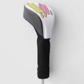 Ice Pop Cartoon Illustration Golf Headcover (angewinkelt)
