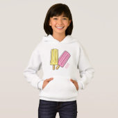 Ice Pop Cartoon Illustration Hoodie (Vorne ganz)