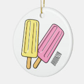Ice Pop Cartoon Illustration Keramik Ornament (Links)