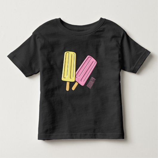 Ice Pop Cartoon Illustration Kleinkind T-shirt (Vorderseite)