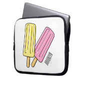 Ice Pop Cartoon Illustration Laptopschutzhülle (Vorderseite Links)