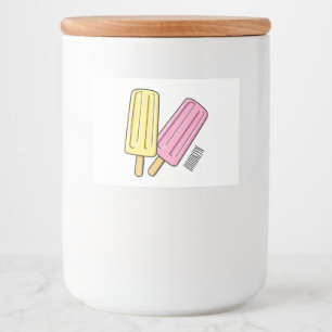 Ice Pop Cartoon Illustration Lebensmitteletikett
