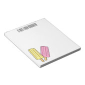 Ice Pop Cartoon Illustration Notizblock (angewinkelt)