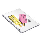 Ice Pop Cartoon Illustration Notizblock (Rechte Seite)