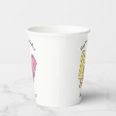 Ice Pop Cartoon Illustration Pappbecher (Rechts)