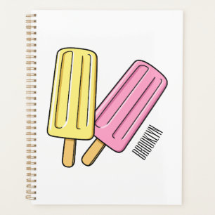 Ice Pop Cartoon Illustration Planer
