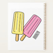 Ice Pop Cartoon Illustration Planer (Rückseite)