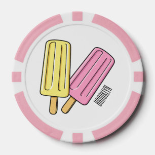Ice Pop Cartoon Illustration Pokerchips