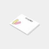 Ice Pop Cartoon Illustration Post-it Klebezettel (angewinkelt)