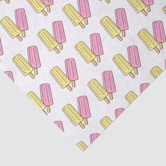 Ice Pop Cartoon Illustration Seidenpapier (Ausschnitt)