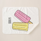 Ice Pop Cartoon Illustration Sherpadecke (Vorderseite (Horizontal))