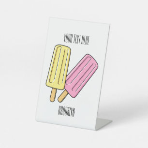 Ice Pop Cartoon Illustration Sockelschild