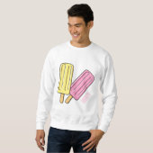 Ice Pop Cartoon Illustration Sweatshirt (Vorne ganz)