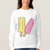 Ice Pop Cartoon Illustration Sweatshirt (Vorderseite)