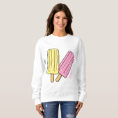 Ice Pop Cartoon Illustration Sweatshirt (Vorne ganz)