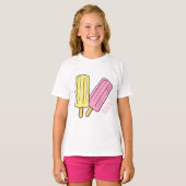 Ice Pop Cartoon Illustration T-Shirt (Vorne ganz)