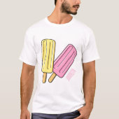 Ice Pop Cartoon Illustration T-Shirt (Vorderseite)