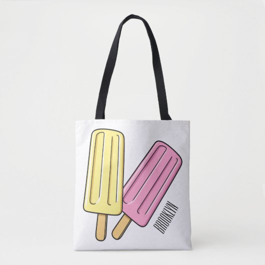 Ice Pop Cartoon Illustration Tasche (Vorderseite)