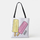 Ice Pop Cartoon Illustration Tasche (Rückseite)