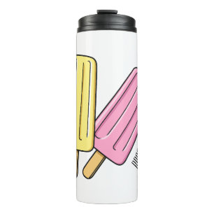 Ice Pop Cartoon Illustration Thermosbecher