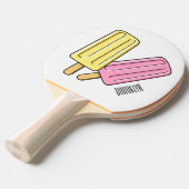 Ice Pop Cartoon Illustration Tischtennis Schläger (Vorderseite)