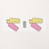 Ice Pop Cartoon Illustration Yogamatte (Rückseite (Horizontal))