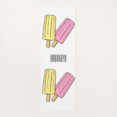 Ice Pop Cartoon Illustration Yogamatte (Rückseite)