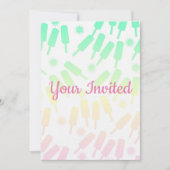 Ice Pop Kids Party Einladung (Vorderseite)