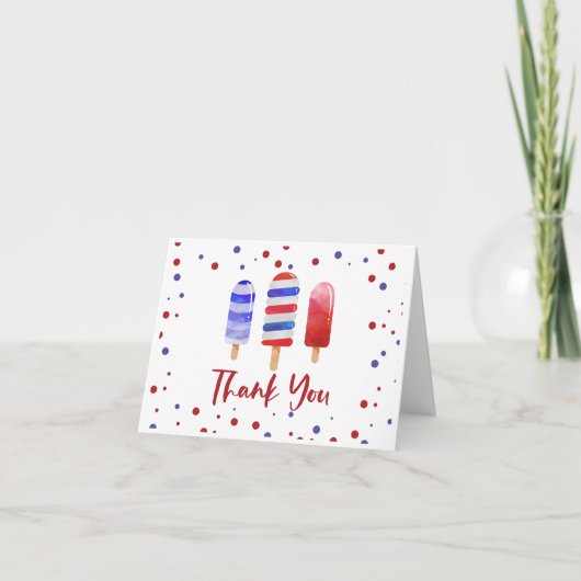 Ice Pops One Red White Blue Danke (Vorderseite)