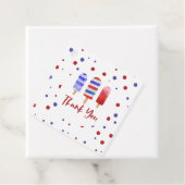 Ice Pops One Red White Blue Danke Geschenkanhänger (Beispiel)