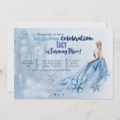 Ice Princess Geburtstagsparty Einladung (Vorne/Hinten)