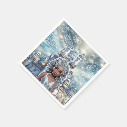 Ice Princess Serviette (Ecke)