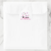 Ice Princess Skate Runder Aufkleber (Tasche)