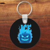 Ice Pumpkin Soky Jack O Lantern Ice Halloween E  Schlüsselanhänger (Vorderseite)
