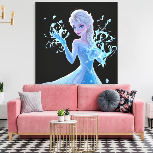 Ice Queen Magic Power Leinwanddruck (Insitu (Wohnzimmer))