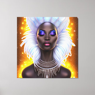 Ice Queen Melanin Women Black Girl Magic Sista Leinwanddruck