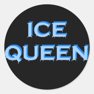 ICE QUEEN RUNDER AUFKLEBER