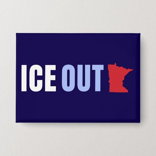 ICE Raus Anti Trump Button (Vorderseite)