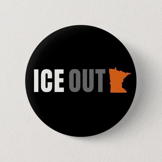 ICE RAUS Anti Trump USA Button (Vorderseite)