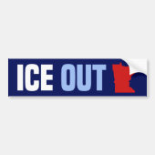 ICE raus aus Minnesota Anti-ICE-Protest Autoaufkleber (Vorne)