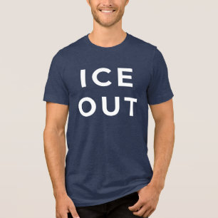 ICE RAUS. Protest-Shirt mit klarer Aussage   Fett Tri-Blend Shirt