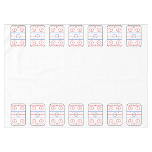 Ice Rink Diagram Hockey Game Style Tischdecke