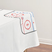 Ice Rink Diagram Hockey Game Style Tischdecke (Beispiel)