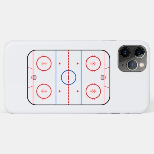 Ice Rink Diagramm Hockey Game Companion Case-Mate iPhone Hülle (Rückseite (Horizontal))