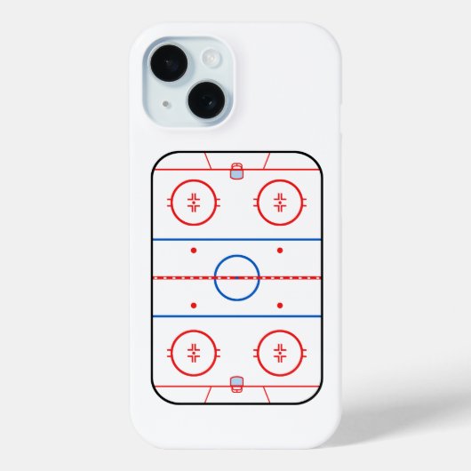 Ice Rink Diagramm Hockey Game Companion Case-Mate iPhone Hülle (Rückseite)