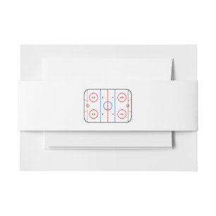 Ice Rink Diagramm Hockey Game Companion Einladungsbanderole