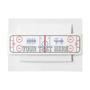 Ice Rink Diagramm Hockey Game Companion Einladungsbanderole