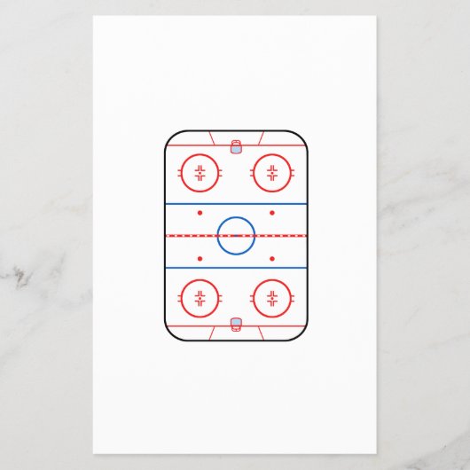 Ice Rink Diagramm Hockey Game Companion Flyer (Vorne)